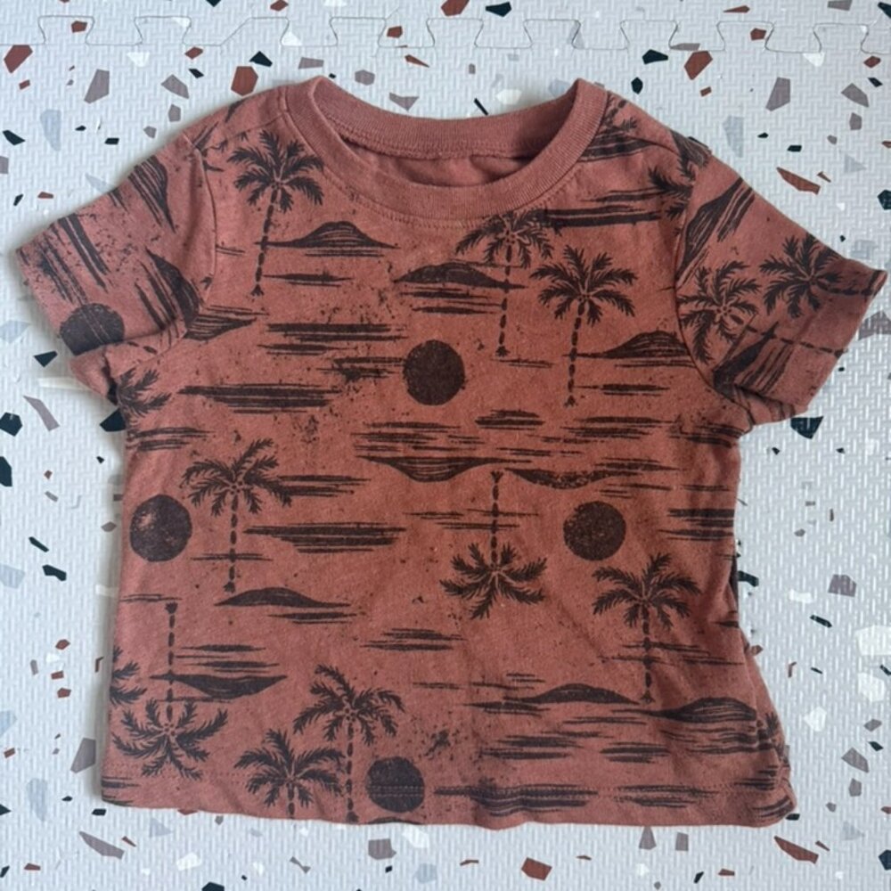 Warm Rust Hawaiian T Shirt